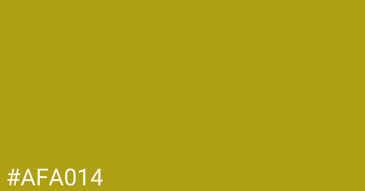 Hex color #afa014 graphic