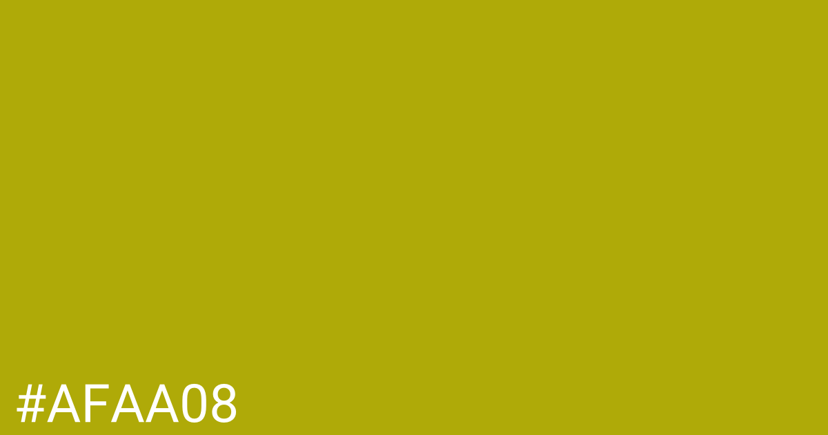 Hex color #afaa08 graphic