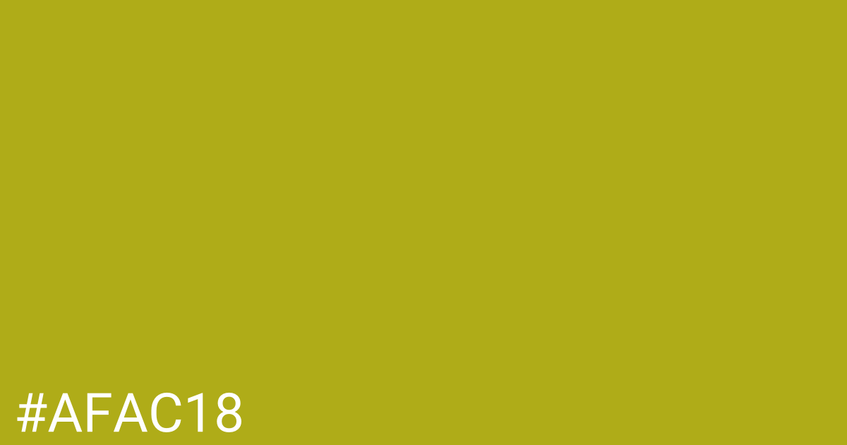 Hex color #afac18 graphic