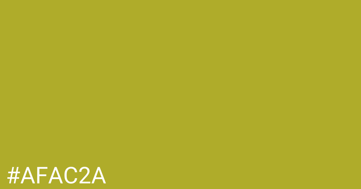 Hex color #afac2a graphic