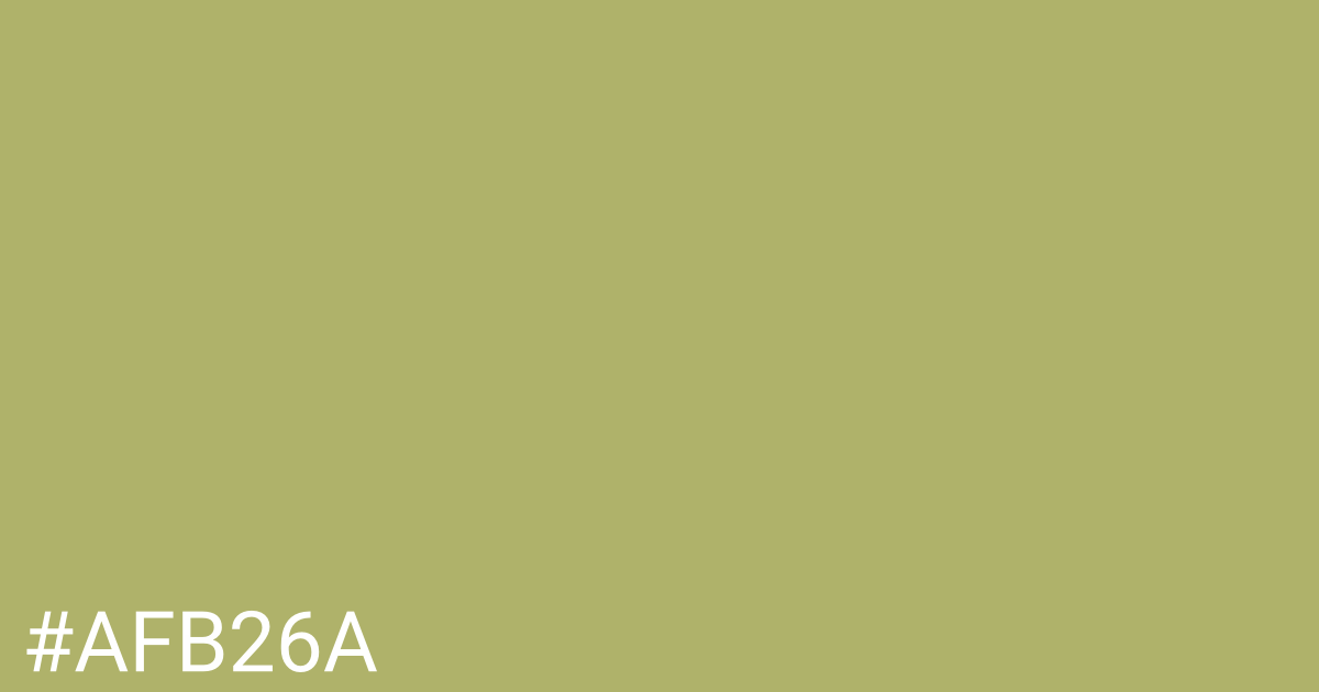 Hex color #afb26a graphic