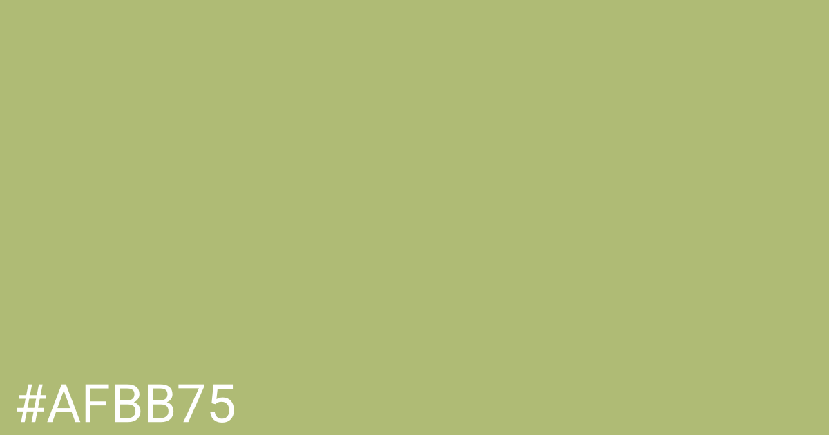 Hex color #afbb75 graphic
