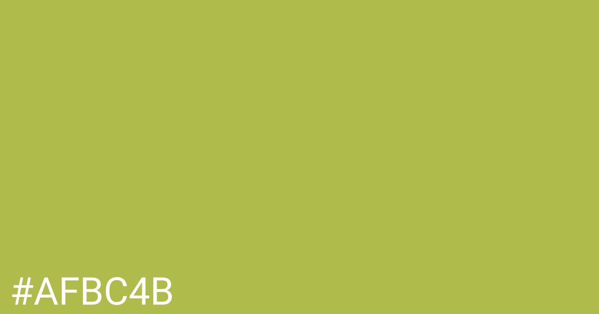 Hex color #afbc4b graphic