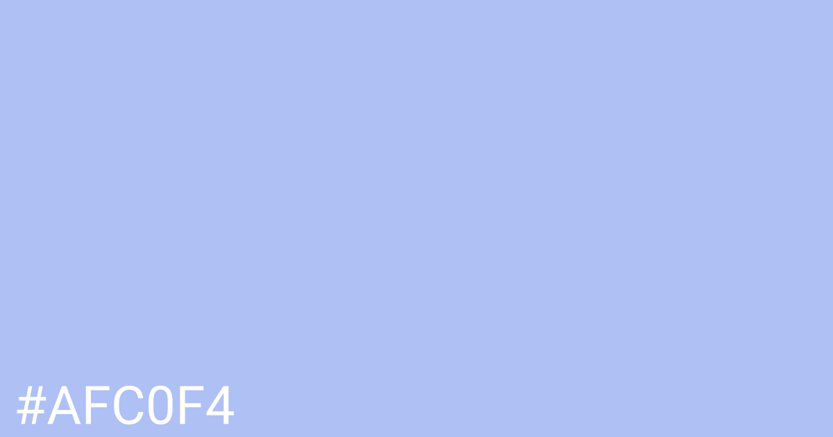 Hex color #afc0f4 graphic