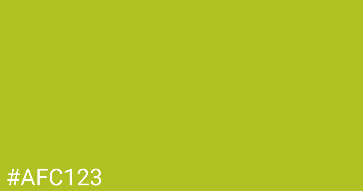 Hex color #afc123 graphic