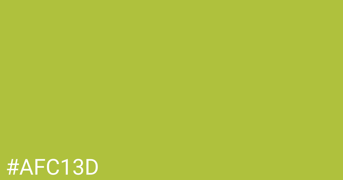 Hex color #afc13d graphic