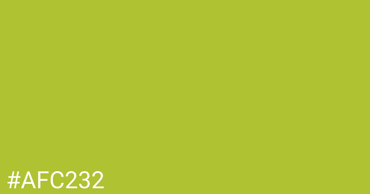 Hex color #afc232 graphic