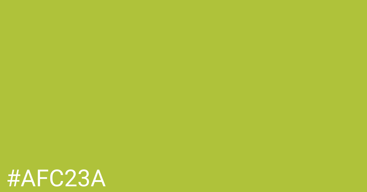 Hex color #afc23a graphic