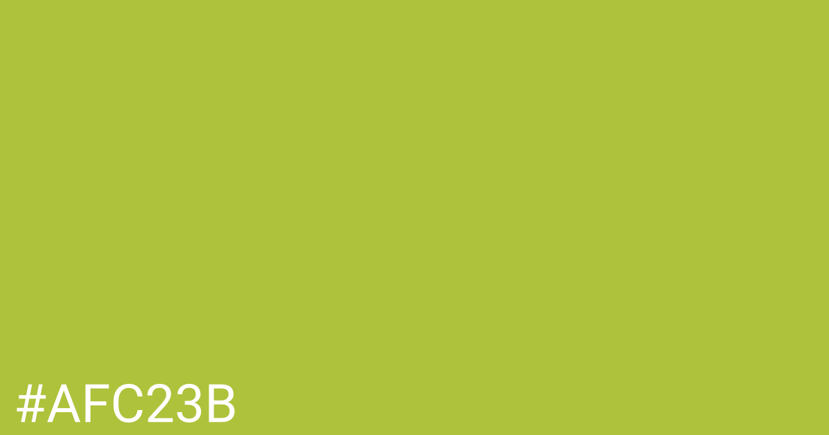 Hex color #afc23b graphic