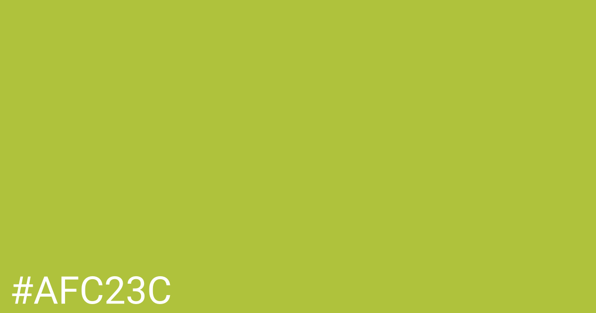 Hex color #afc23c graphic