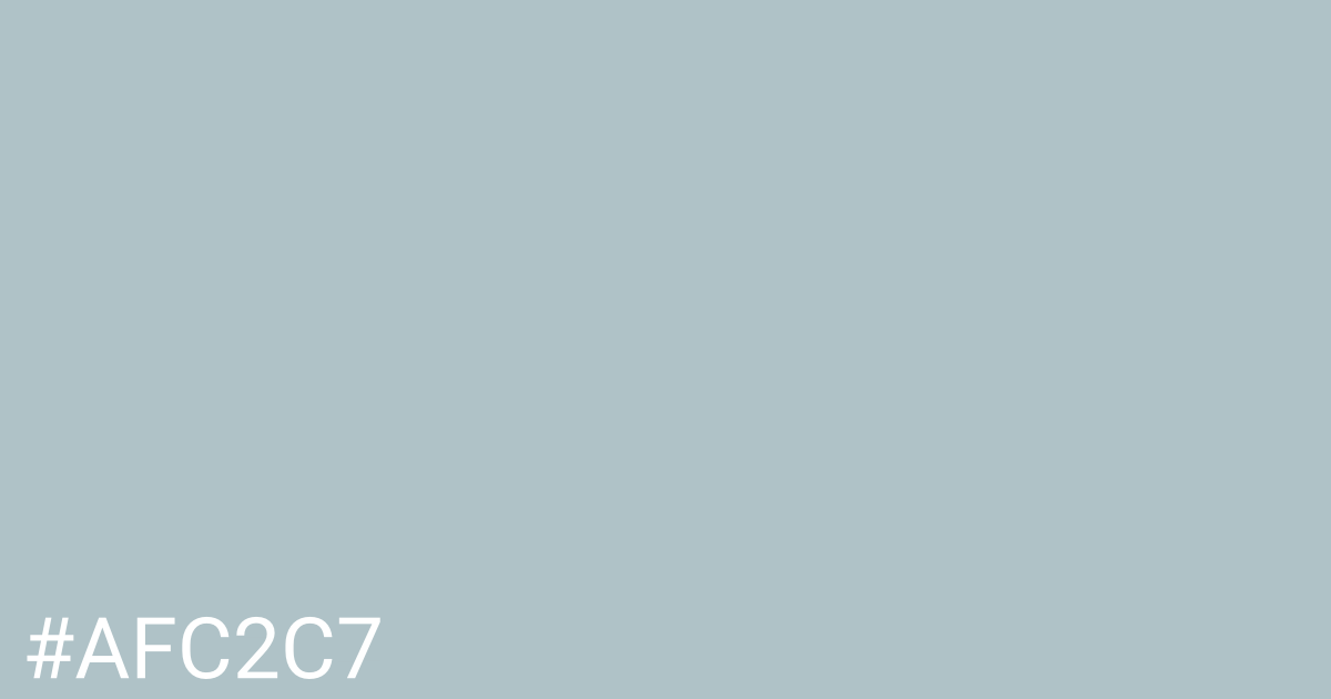Hex color #afc2c7 graphic