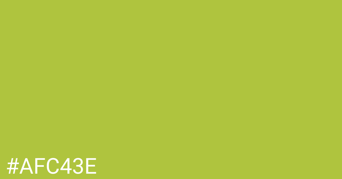 Hex color #afc43e graphic