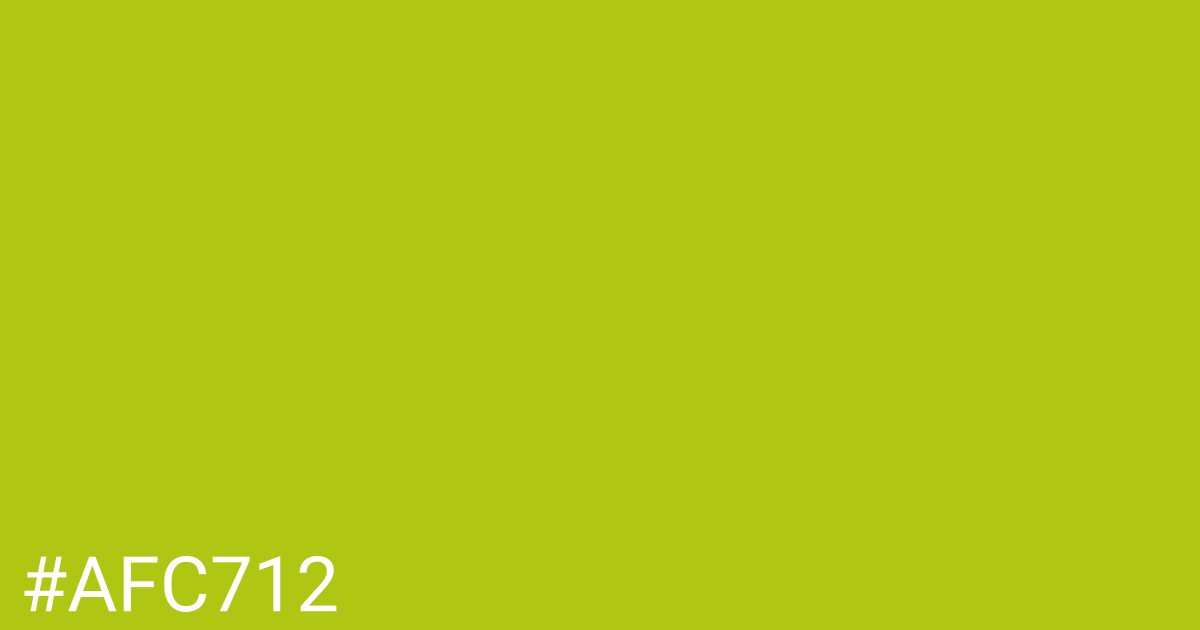 Hex color #afc712 graphic