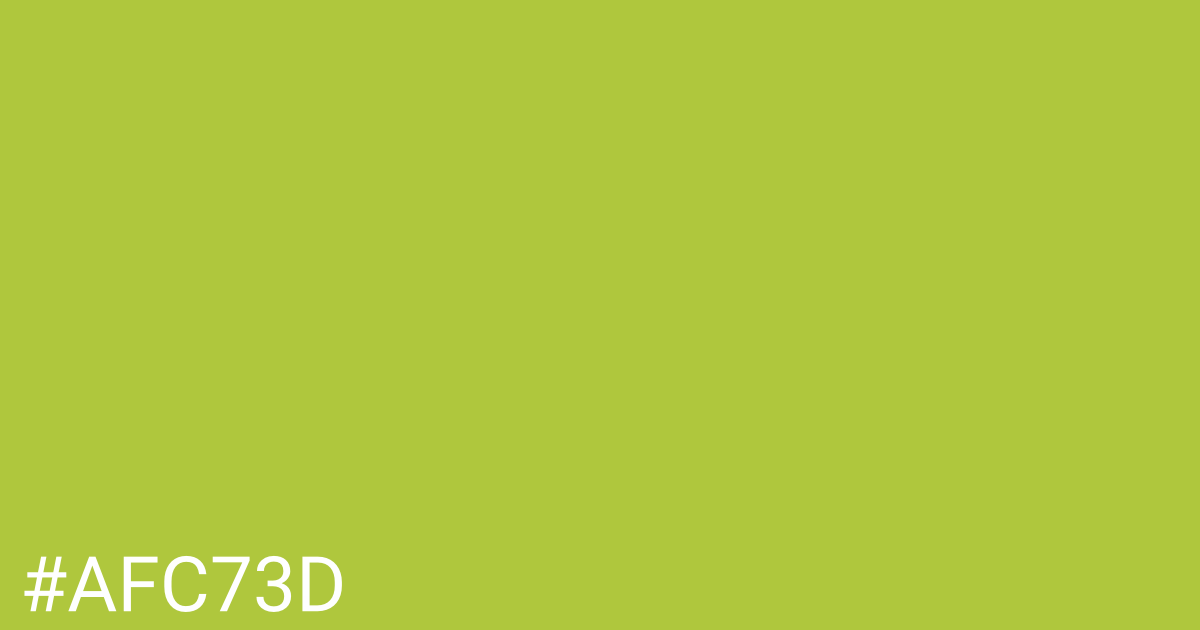 Hex color #afc73d graphic