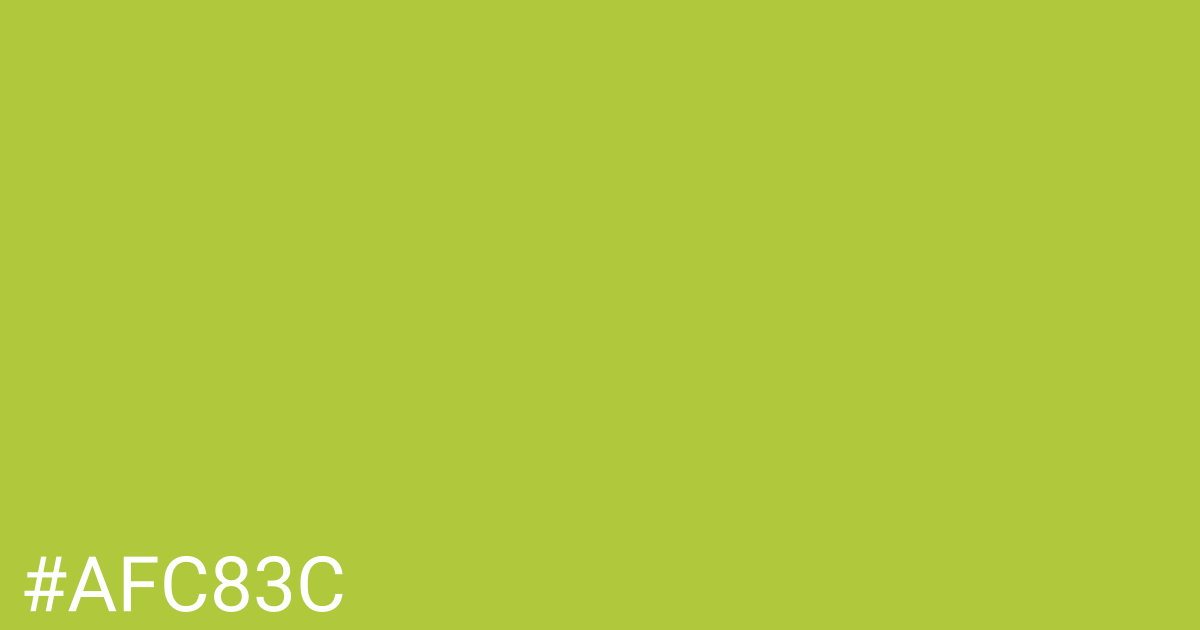 Hex color #afc83c graphic