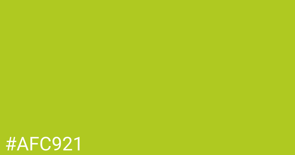Hex color #afc921 graphic