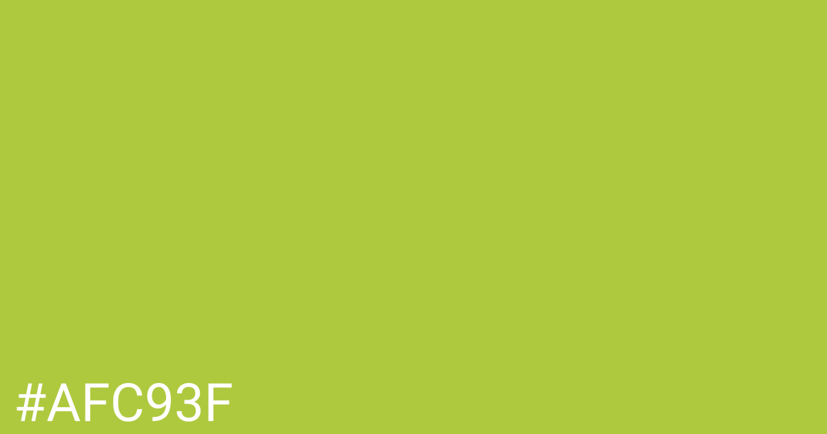 Hex color #afc93f graphic