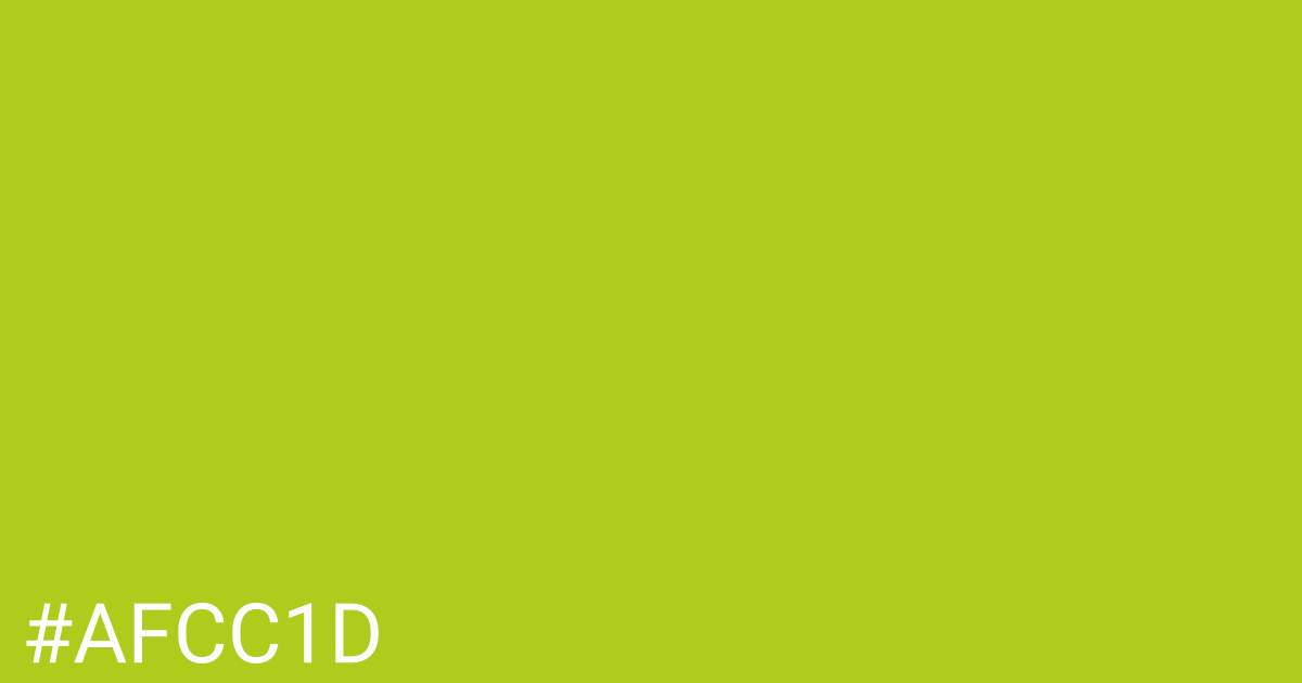 Hex color #afcc1d graphic