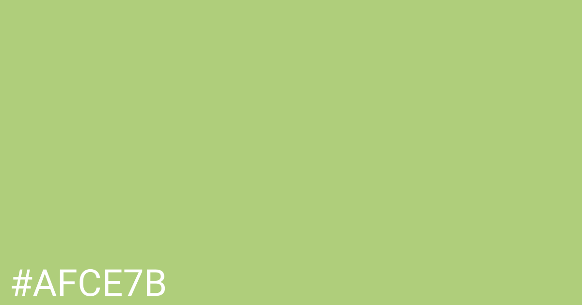 Hex color #afce7b graphic
