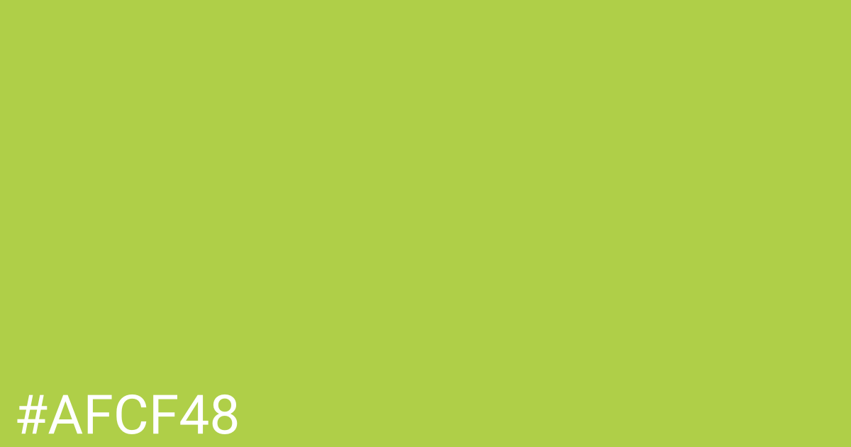 Hex color #afcf48 graphic
