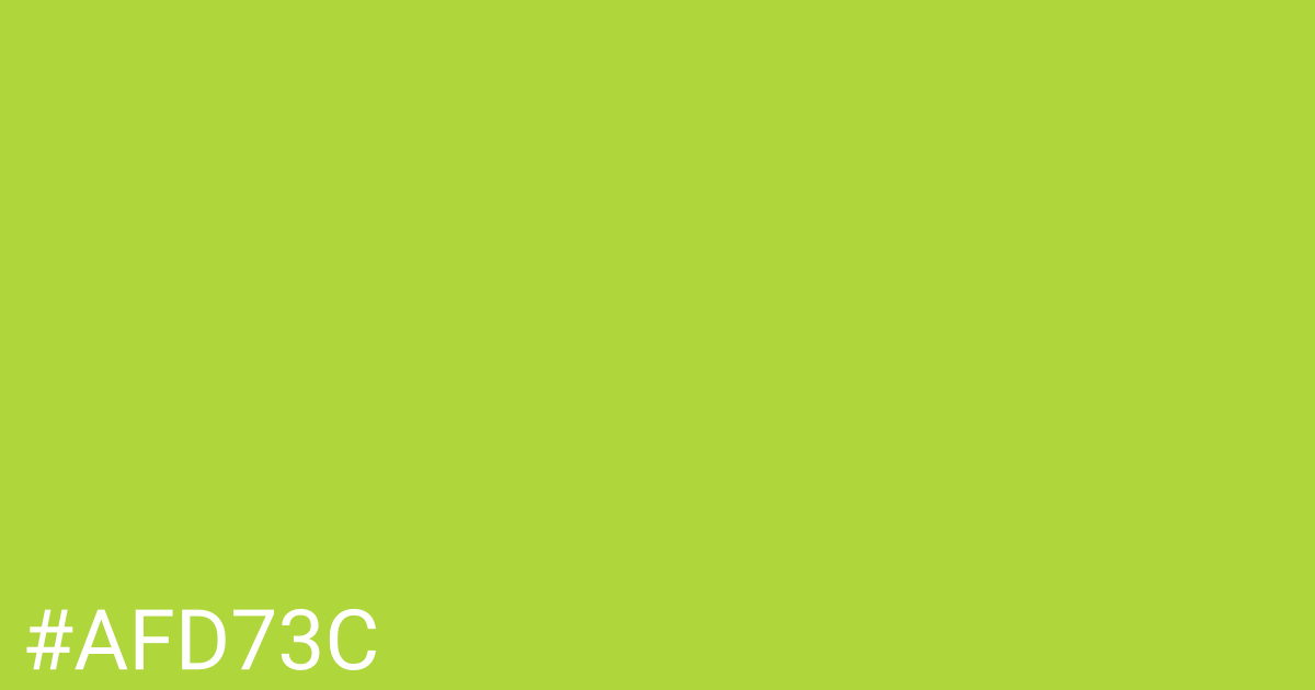 Hex color #afd73c graphic