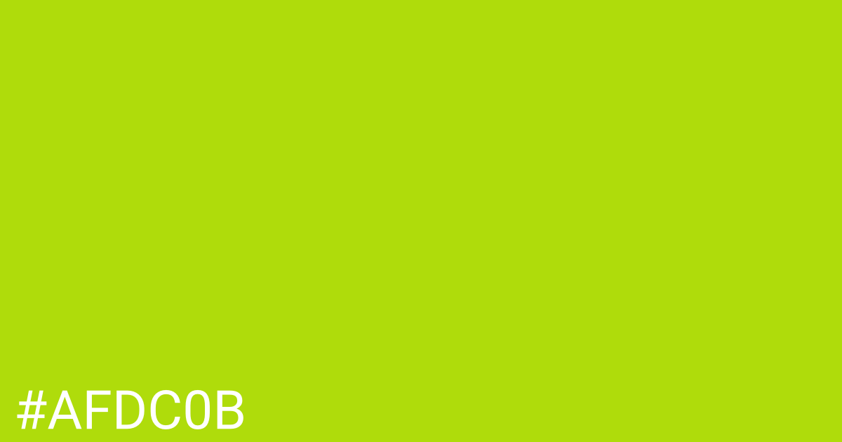 Hex color #afdc0b graphic