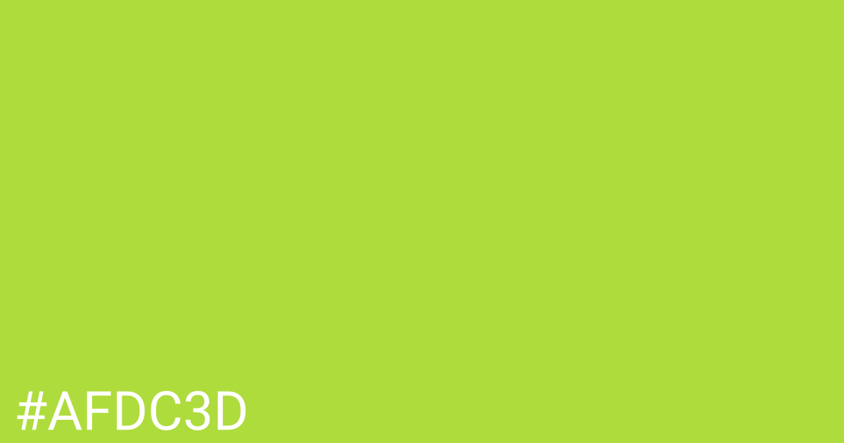 Hex color #afdc3d graphic