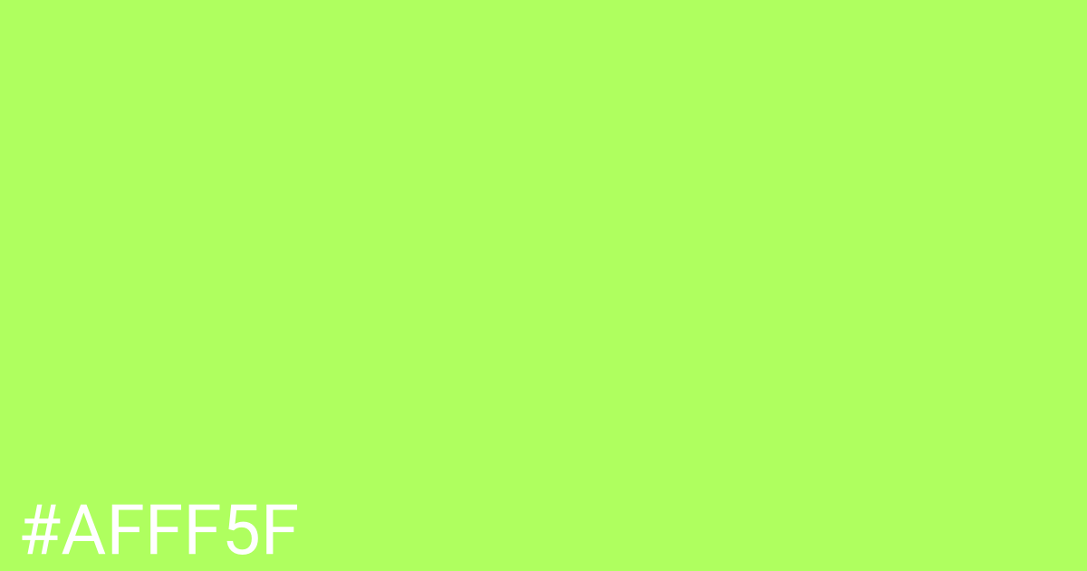 Hex color #afff5f graphic