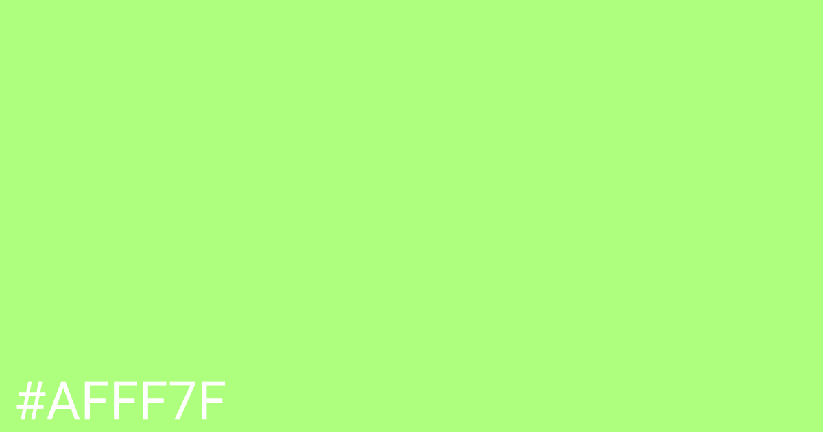 Hex color #afff7f graphic