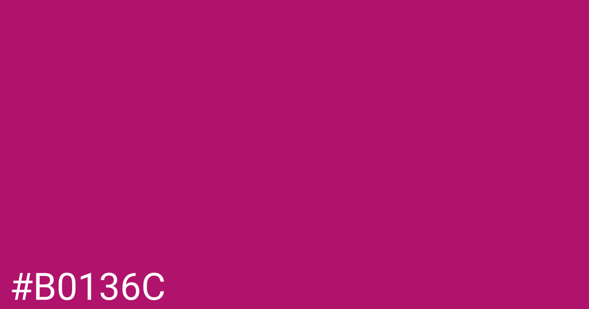 Hex color #b0136c graphic