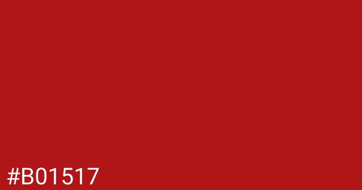 Hex color #b01517 graphic