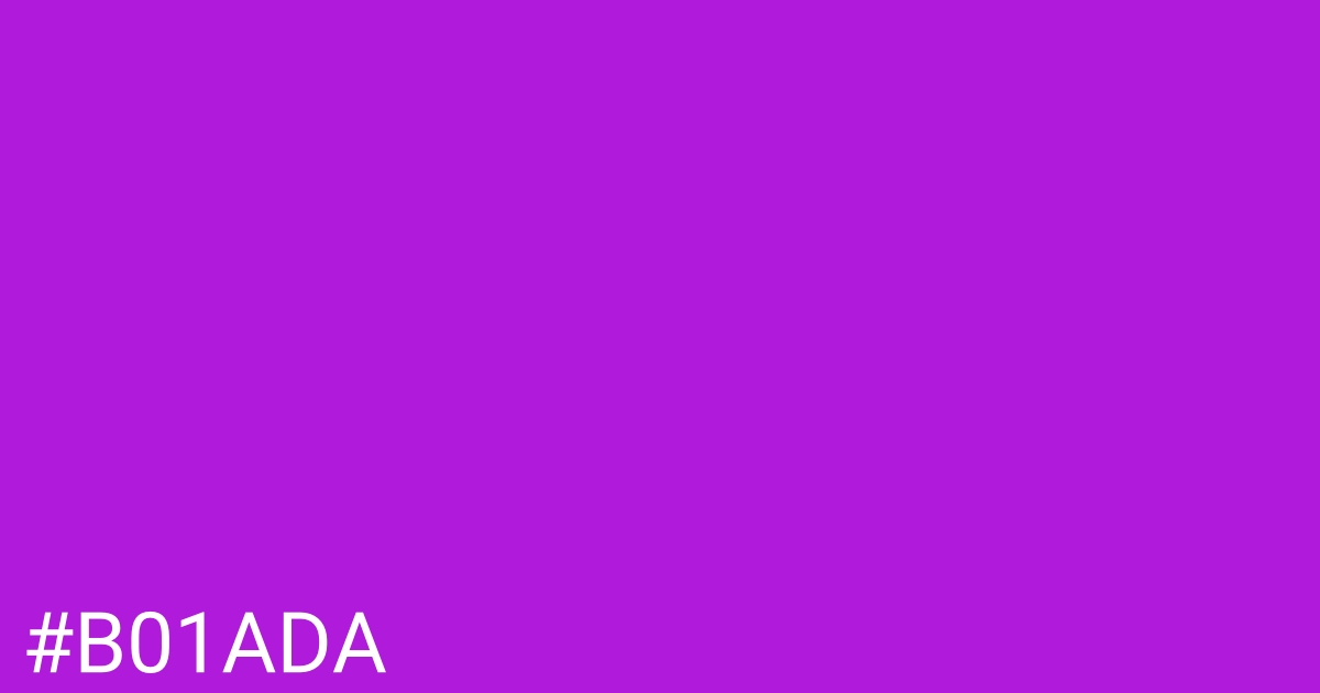 Hex color #b01ada graphic