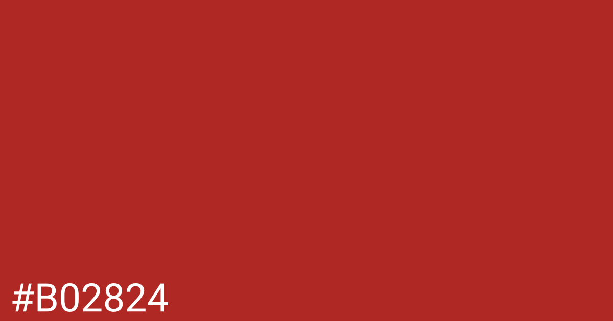 Hex color #b02824 graphic