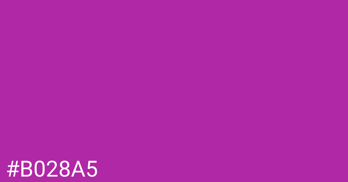 Hex color #b028a5 graphic