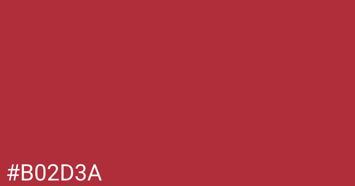 Hex color #b02d3a graphic