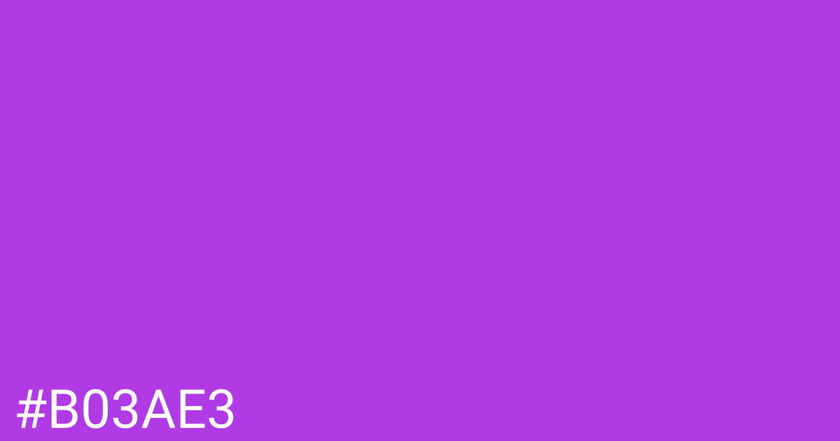 Hex color #b03ae3 graphic