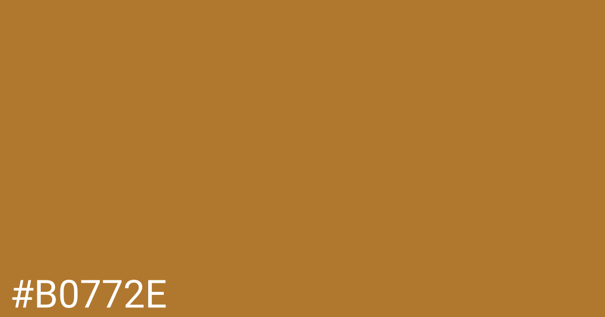 Hex color #b0772e graphic