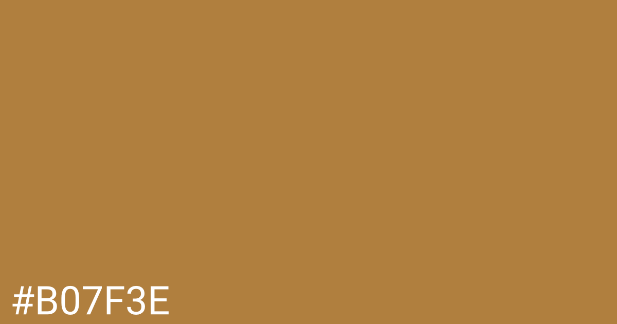 Hex color #b07f3e graphic