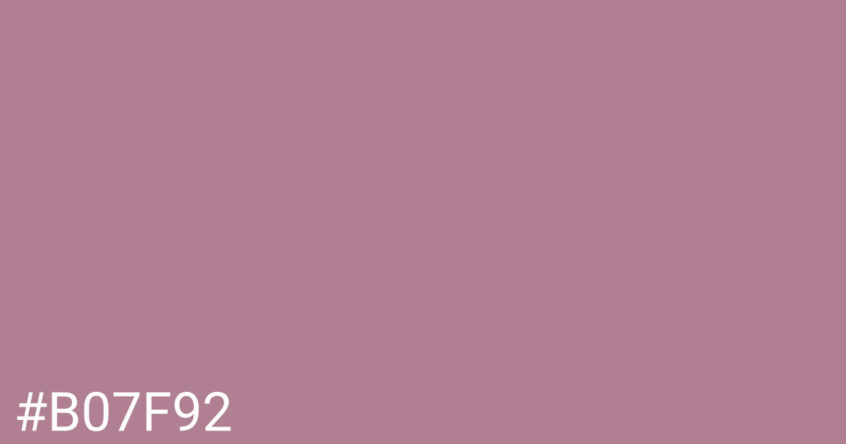 Hex color #b07f92 graphic