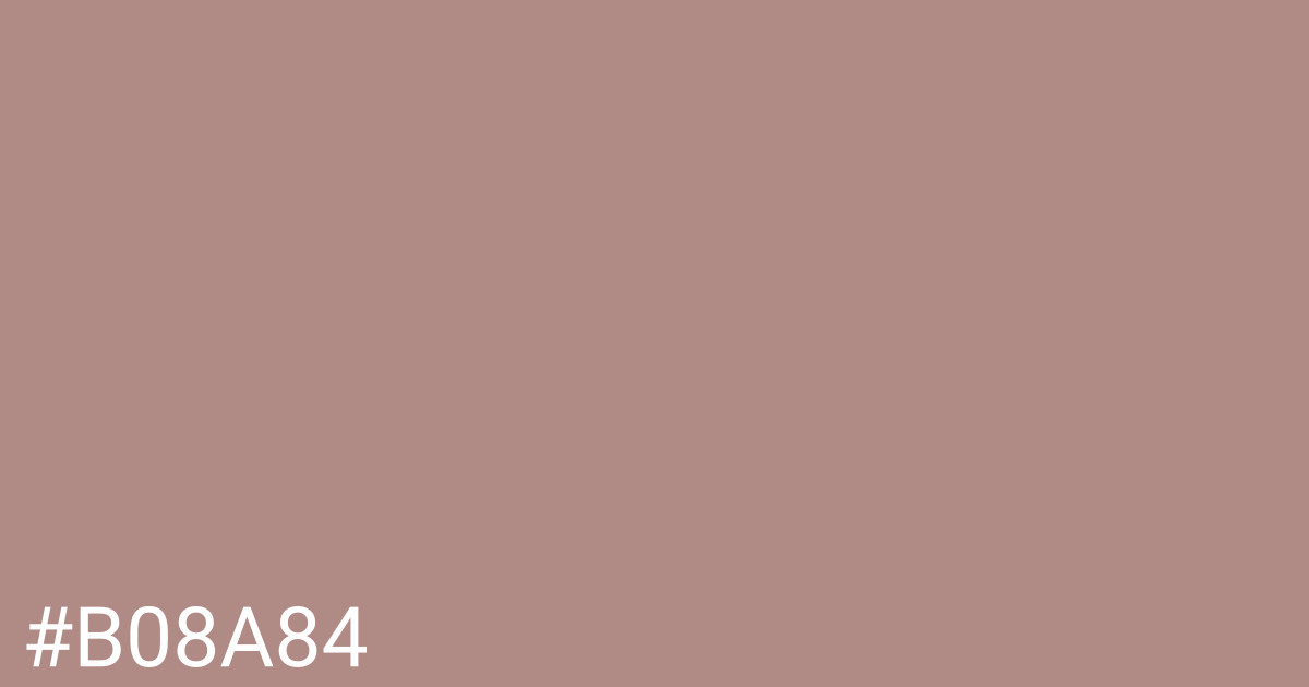 Hex color #b08a84 graphic