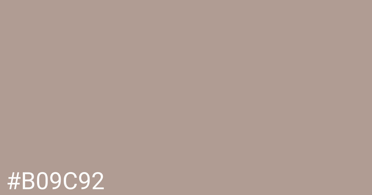 Hex color #b09c92 graphic