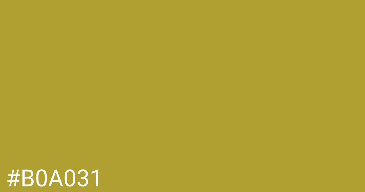 Hex color #b0a031 graphic