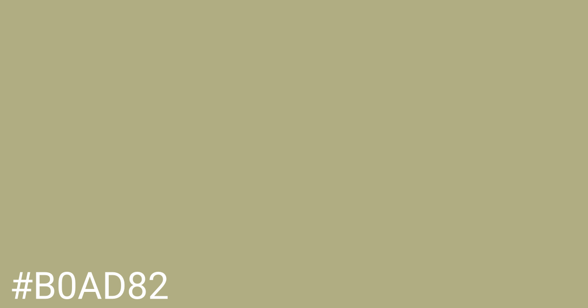Hex color #b0ad82 graphic