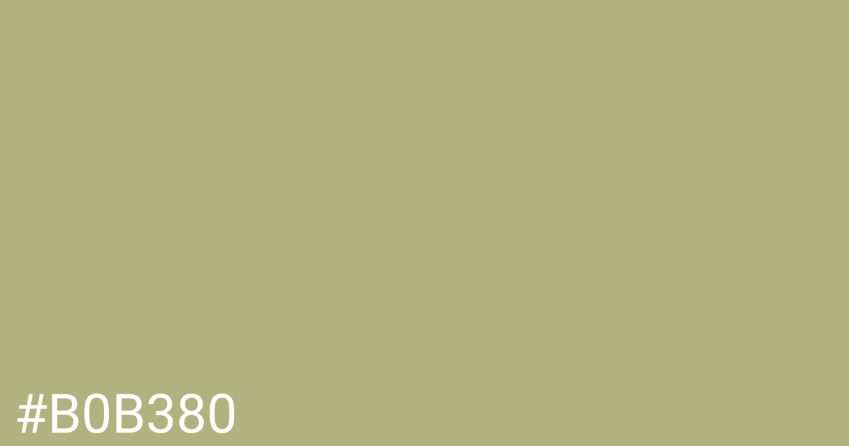 Hex color #b0b380 graphic