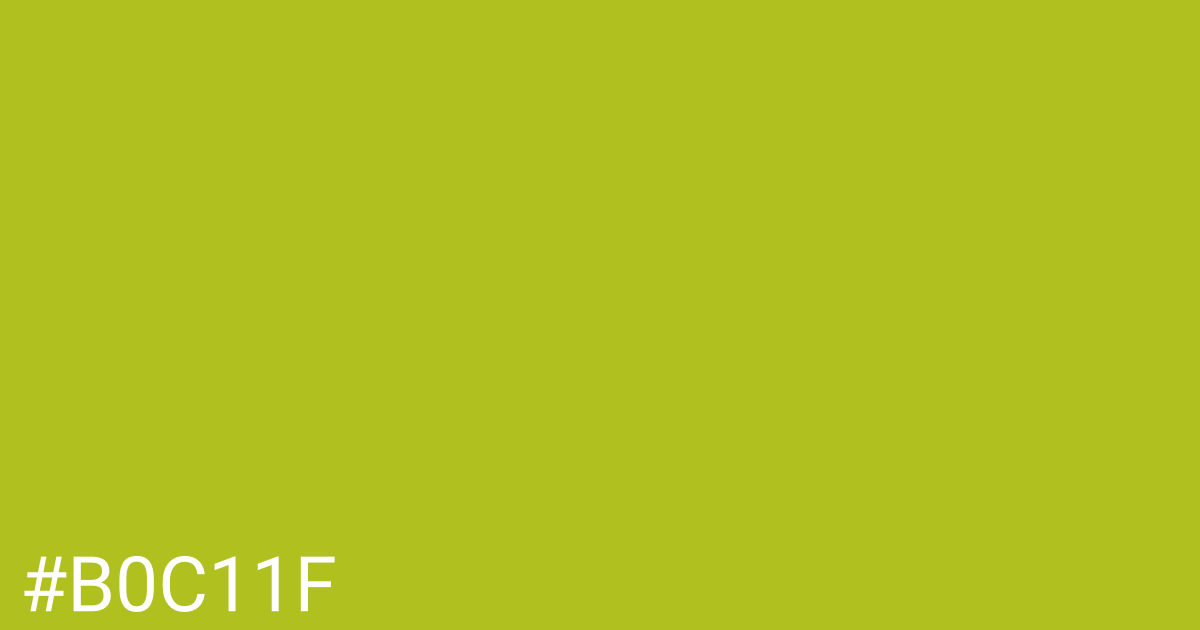 Hex color #b0c11f graphic