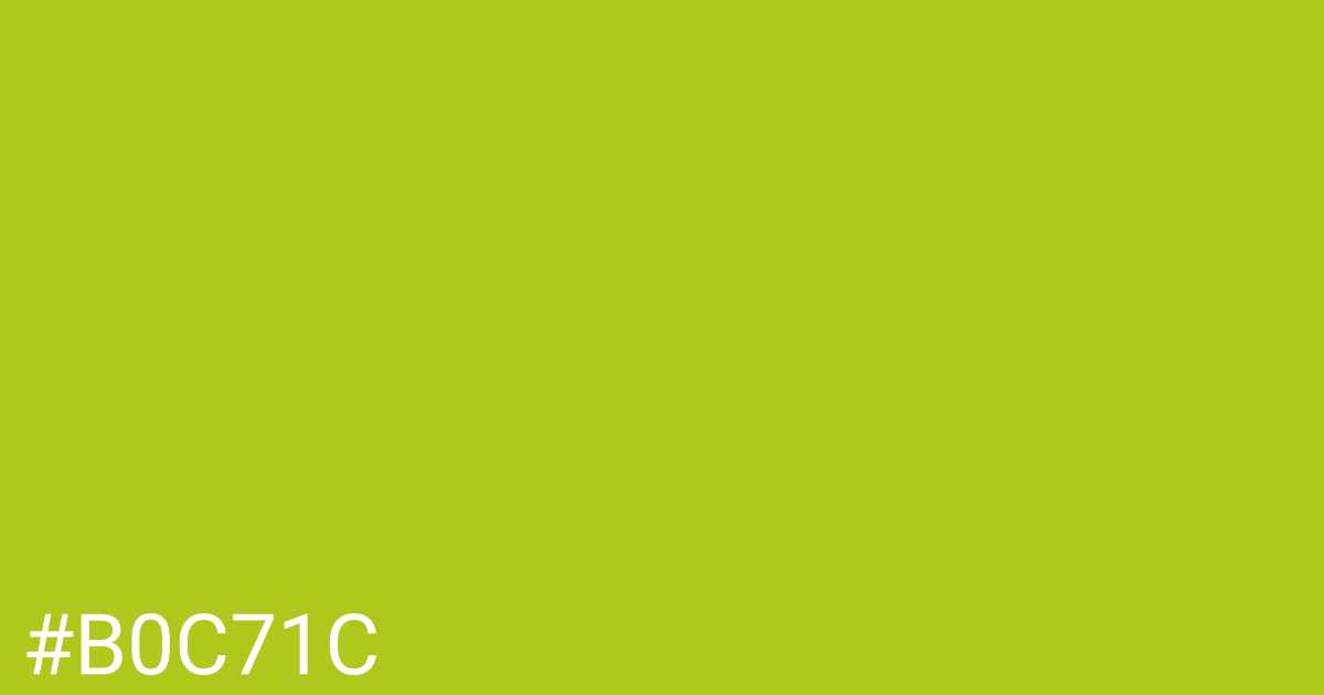 Hex color #b0c71c graphic