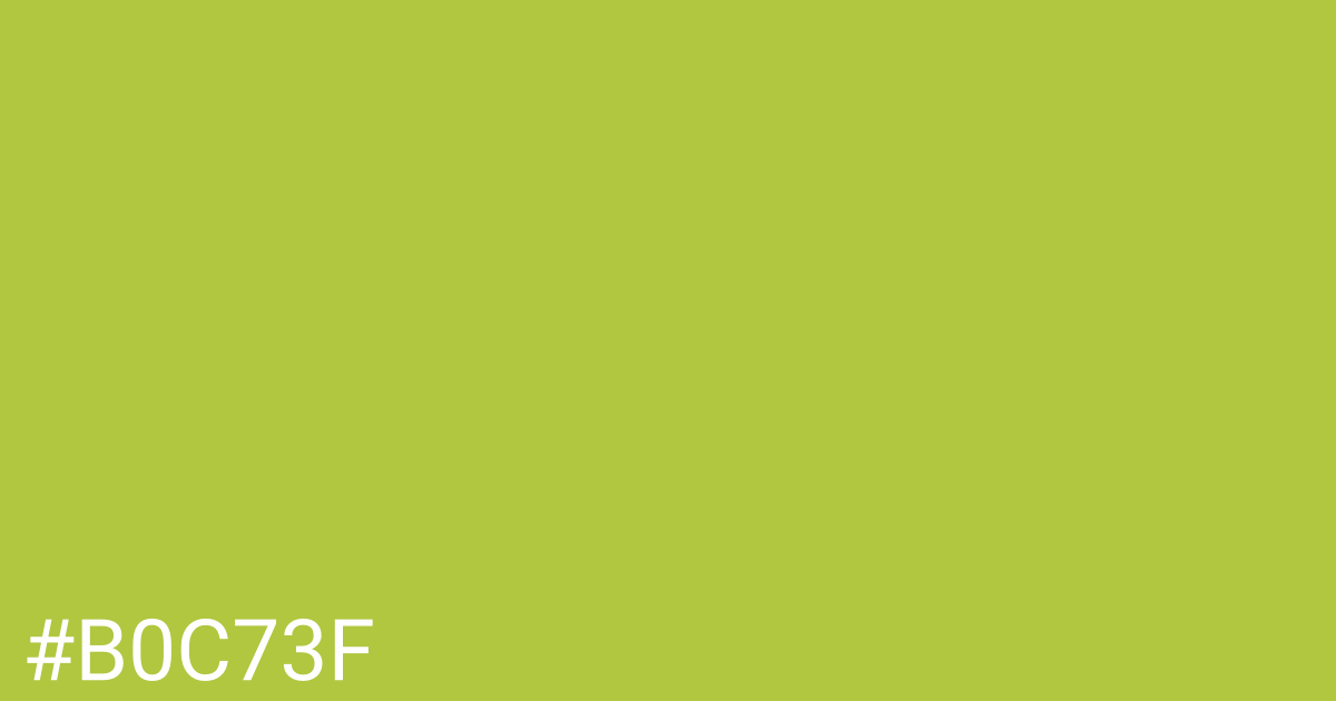 Hex color #b0c73f graphic