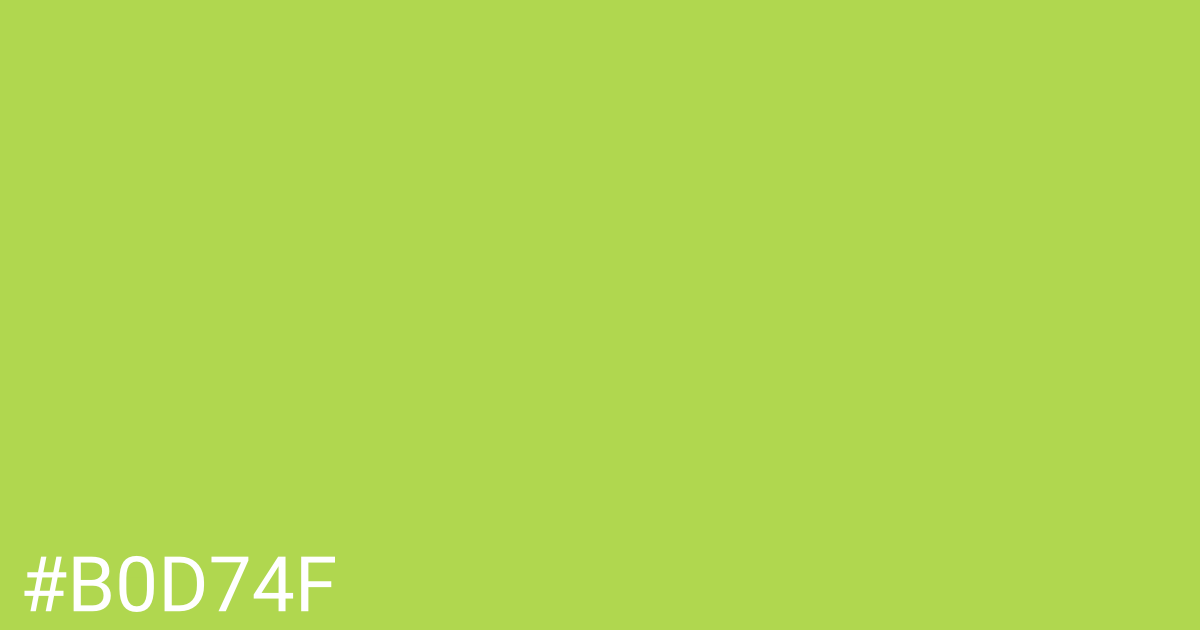 Hex color #b0d74f graphic