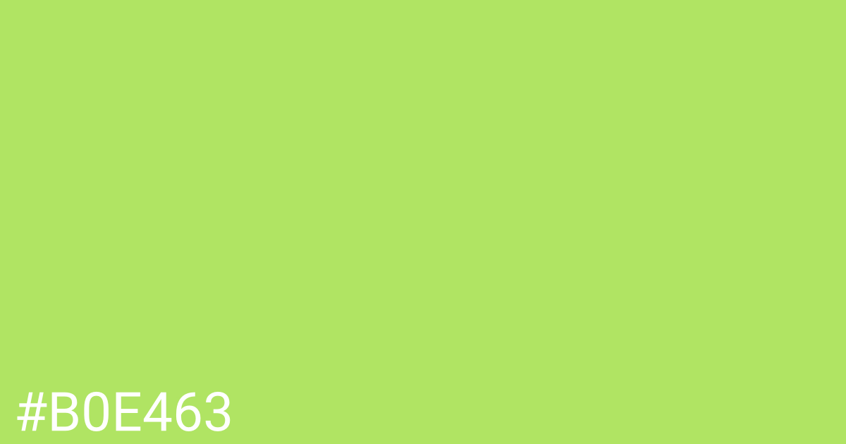 Hex color #b0e463 graphic