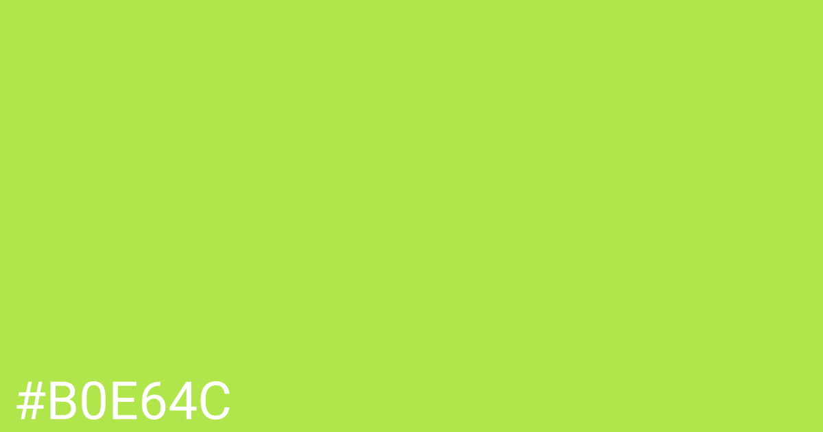 Hex color #b0e64c graphic